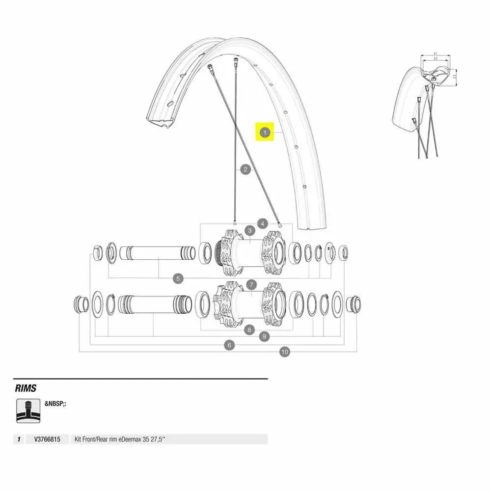 Mavic Edeemax 35 27.5´´ Eiker, Black, 27.5" Mavic Edeemax 35 27.5´´ Eiker, Black, 27.5"