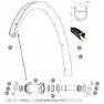 Mavic Forhjulslagersett, Silver / black, 20 x 32 x 7 / 25 x 37 x 7mm