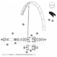 Mavic Forhjulsnav 6804dw Lagerpar Mavic Forhjulsnav 6804dw Lagerpar