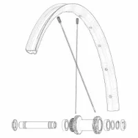 Mavic Front/rear Allroad Sl Road+ Landeveissykkel Felg Mavic Front/rear Allroad Sl Road+ Landeveissykkel Felg