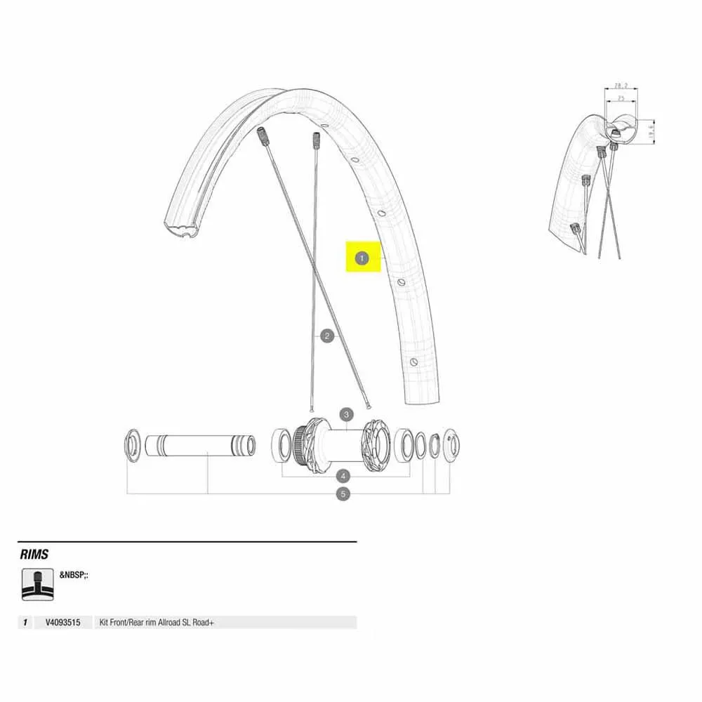 Mavic Front/rear Allroad Sl Road+ Landeveissykkel Felg, Black, 700 - 28"