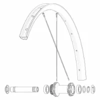 Mavic Front/rear Allroas 650b Landeveissykkel Felg