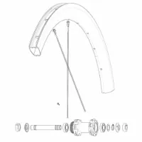Mavic Front/rear Cosmic Sl 45 Disc Landeveissykkel Felg