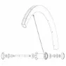 Mavic Kit 10 Front/rear Cosmic Pro Carbon Ust Eiker, Black, 268mm