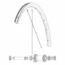 Mavic Kit 12 Front Ksyrium S Disc Ebm Eiker, Black, 291mm