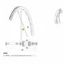 Mavic Kit 12 Front Ksyrium S Disc Ebm Eiker, Black, 291mm