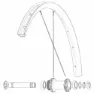 Mavic Kit 12 Front/rear Allroad 650b Eiker, Black, 277mm