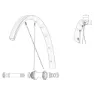 Mavic Kit 12 Front/rear Allroad Sl Road Eiker, Black, 279mm