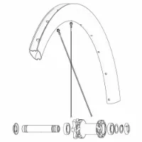 Mavic Kit 12 Front/rear Cosmic Sl 45 Disc Eiker