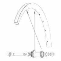 Mavic Kit 12 Front/rear Cosmic Slr 32 Disc Eiker