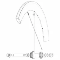 Mavic Kit 12 Front/rear Cosmic Slr 65 Disc Eiker