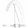 Mavic Kit 12 Front/rear Cosmic Sls 32 Disc Eiker, Black, 284mm