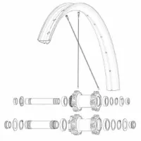 Mavic Kit 14 Front Edeemax 27.5´´ Eiker
