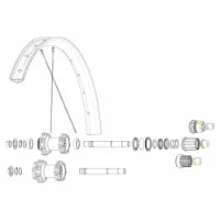 Mavic Kit 14 Rear Drive Side Edeemax 27.5´´ Eiker Mavic Kit 14 Rear Drive Side Edeemax 27.5´´ Eiker