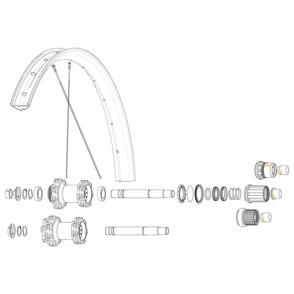 Mavic Kit 14 Rear Non Drive Side Edeemax 27.5´´ Eiker
