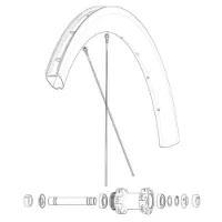 Mavic Kit 2 Front/rear Cosmic Pro Carbon Ust Disc Eiker
