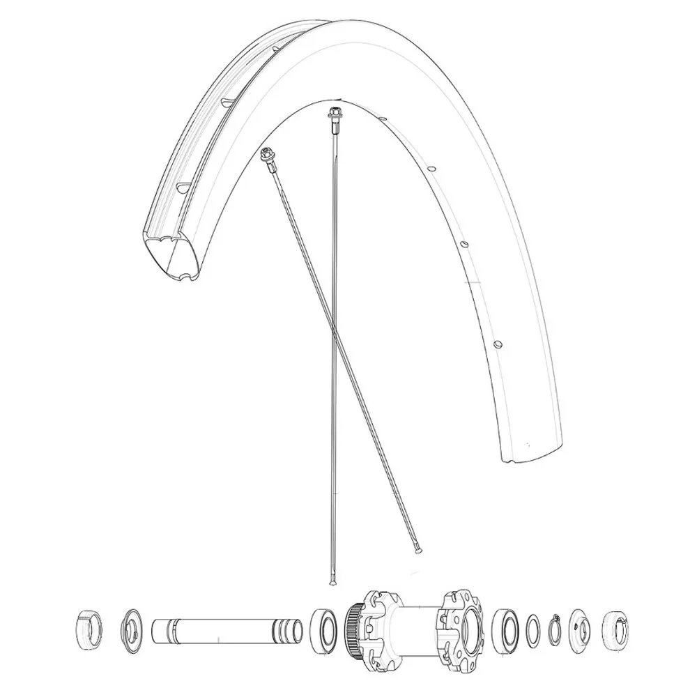 Mavic Kit 2 Front/rear Cosmic Pro Carbon Ust Disc Eiker