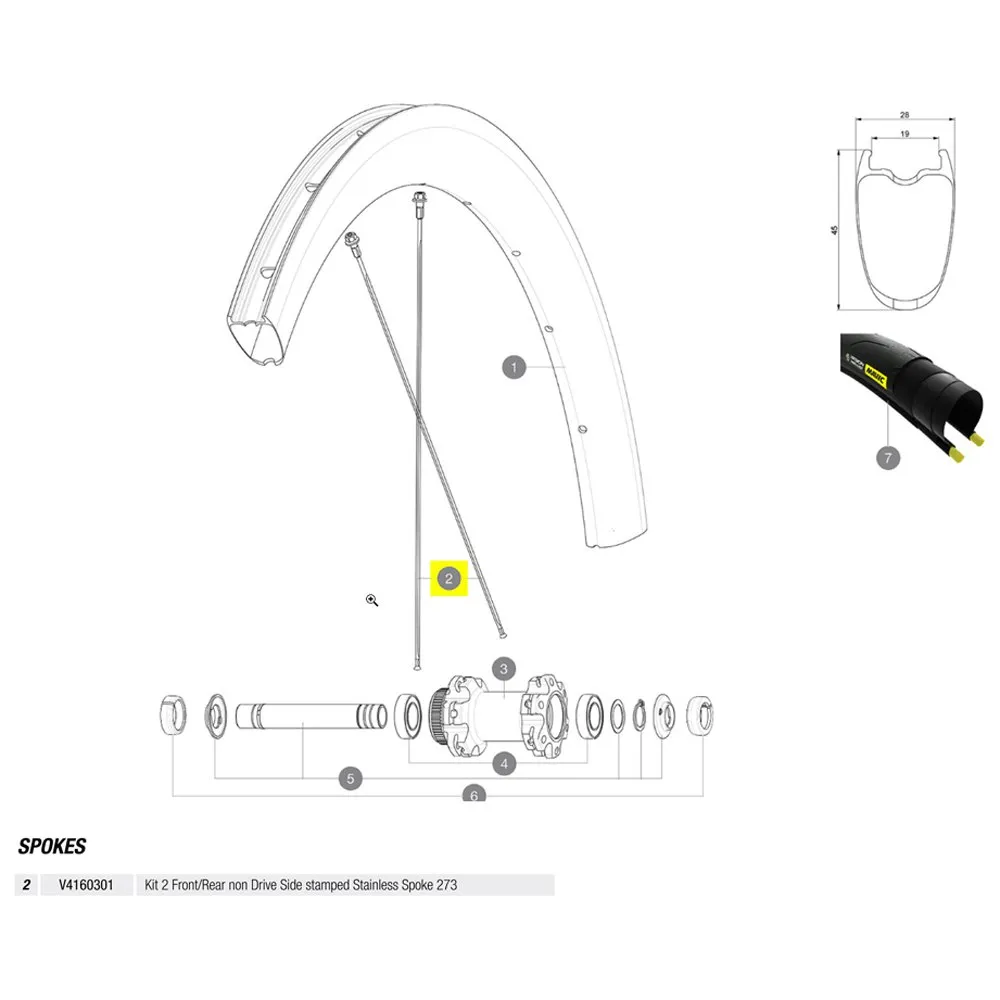 Mavic Kit 2 Front/rear Cosmic Pro Carbon Ust Disc Eiker