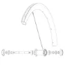 Mavic Kit 2 Front/rear Cosmic Pro Carbon Ust Eiker, Black, 268mm