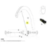 Mavic Kit 2 Front/rear Cosmic Pro Carbon Ust Eiker, Black, 268mm