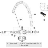 Mavic Ksyrium Disc Forhjulsspeilene 12 Enheter