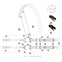 Mavic Ksyrium Elite Allroad/allroad Elite Disc 2017 Bakre Høyre Eiker 12 Enheter Mavic Ksyrium Elite Allroad/allroad Elite Disc 2017 Bakre Høyre Eiker 12 Enheter
