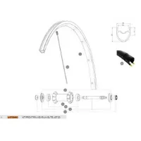 Mavic Ksyrium Elite Ust 20 Framfelg Mavic Ksyrium Elite Ust 20 Framfelg