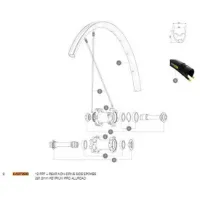 Mavic Ksyrium Pro Allroad 2016 Bakre Eiker 12 Enheter