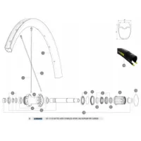 Mavic Ksyrium Pro Carbon Sl Ust Disc Bakre Høyre Eiker 12 Enheter Mavic Ksyrium Pro Carbon Sl Ust Disc Bakre Høyre Eiker 12 Enheter