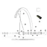 Mavic Ksyrium Pro Carbon Sl Ust Venstre Eiker 12 Enheter, Black, 291mm