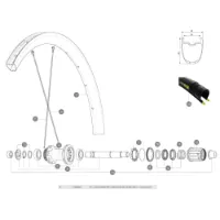 Mavic Ksyrium Pro Carbon Ust Disc Bakre Høyre Eiker 12 Enheter Mavic Ksyrium Pro Carbon Ust Disc Bakre Høyre Eiker 12 Enheter