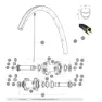 Mavic Ksyrium Pro Disc 17c Framfelg, Black, 700 - 28" 24H