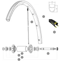 Mavic Ksyrium Pro Exalith 17c Framfelg