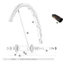 Mavic Ksyrium Sls Tubular Framfelg Refurbished, Black, 700 - 28" 18H