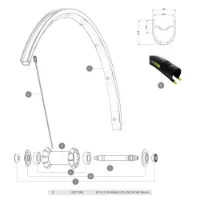 Mavic Kysrium Elite Ust 2018 Forhjulsspeilene 9 Enheter