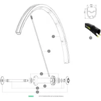 Mavic Kysrium Pro Ust 2018 Forhjulsspeilene 9 Enheter