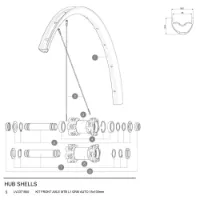 Mavic Mtb L1 Qrm Auto Forhjulsaksel Mavic Mtb L1 Qrm Auto Forhjulsaksel