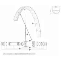 Mavic Qrm Auto Mtb Boost Forhjulsaksel