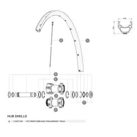 Mavic Qrm Forhjulsaksel Mavic Qrm Forhjulsaksel