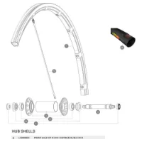 Mavic R-sys/ksyrium Sl/sls 2013 Forhjulsaksel