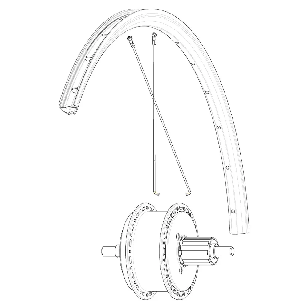 Mavic Rear Aksium Elite Evo Ust Disc Ebm Landeveissykkel Felg, Black, 700 - 28"