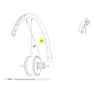 Mavic Rear Aksium Elite Evo Ust Disc Ebm Landeveissykkel Felg, Black, 700 - 28"