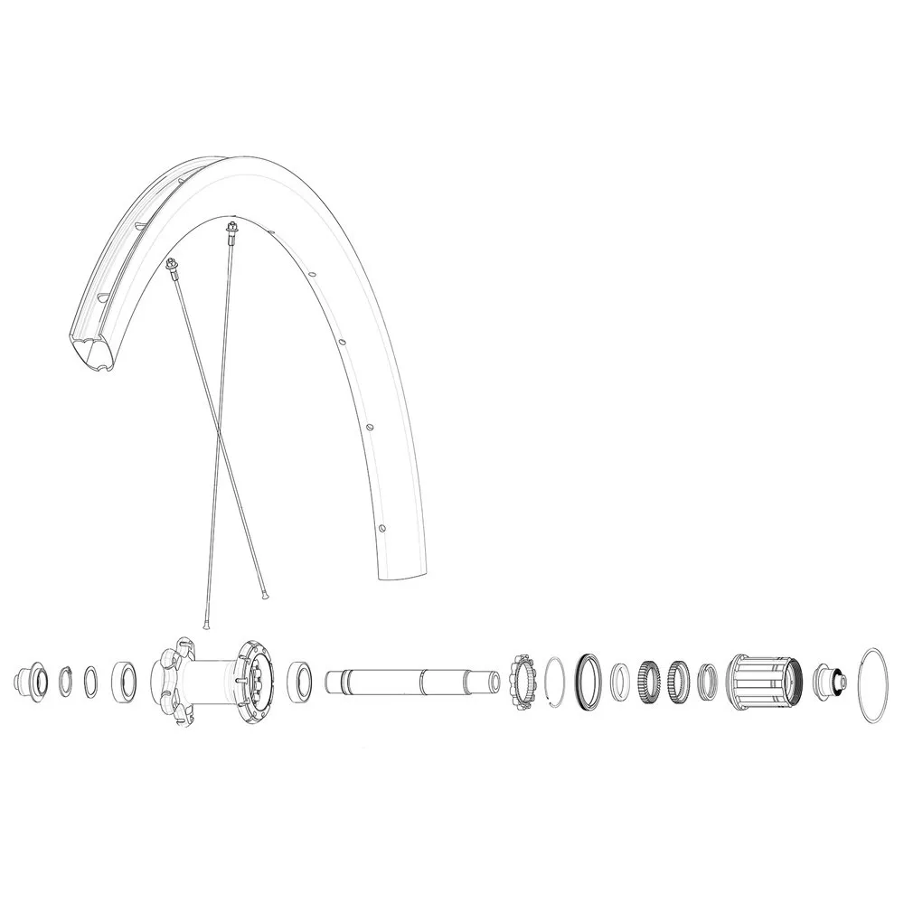 Mavic Rear Cosmic Sl 40 Rb Landeveissykkel Felg, Black, 700 - 28"