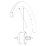 Mavic Rear Cosmic Sl 45 Disc Ebm/cpc Ust Disc Ebm Landeveissykkel Felg, Black, 700 - 28"