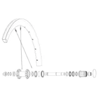 Mavic Rear Cosmic Slr 40 Rb Landeveissykkel Felg