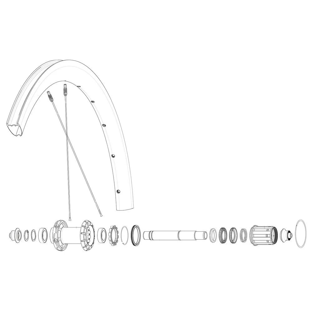 Mavic Rear Cosmic Slr 40 Rb Landeveissykkel Felg, Black, 700 - 28"