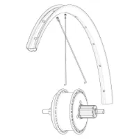 Mavic Rear Ebm Allroad 650 B Landeveissykkel Felg Mavic Rear Ebm Allroad 650 B Landeveissykkel Felg