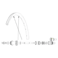 Mavic Rear Ksyrium S Disc Landeveissykkel Felg Mavic Rear Ksyrium S Disc Landeveissykkel Felg