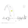Mavic Rear Ksyrium S Disc Landeveissykkel Felg, Black, 700 - 28"