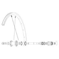 Mavic Rear Ksyrium S Rb Landeveissykkel Felg Mavic Rear Ksyrium S Rb Landeveissykkel Felg